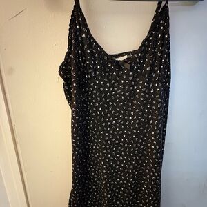 No Boundaries Black and White Floral Midi Dress